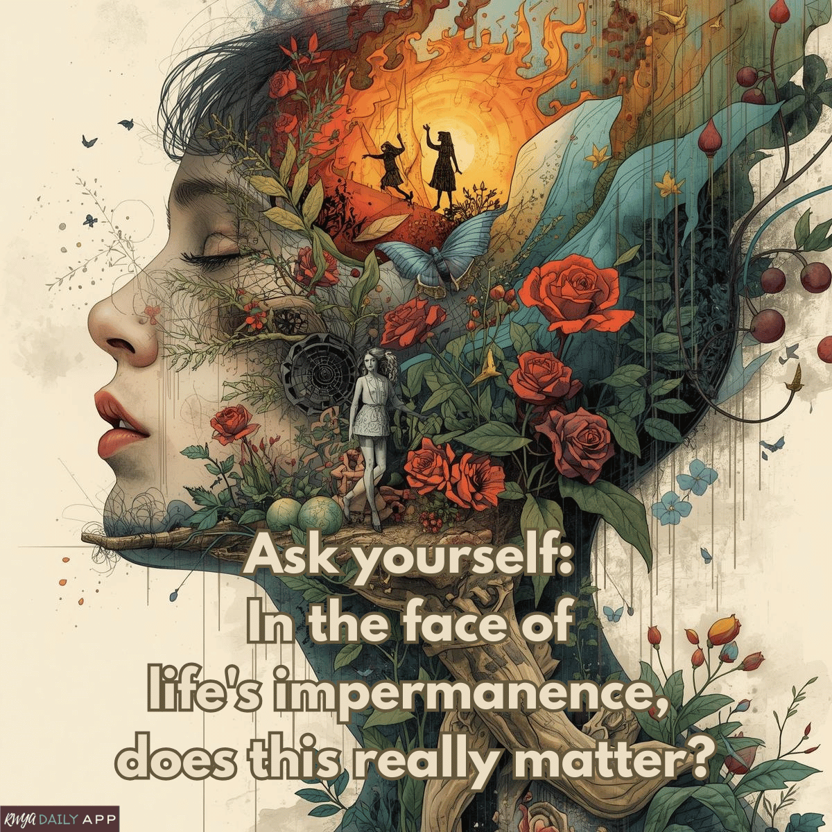Ask yourself: In the face of life's impermanence, does this really matter?