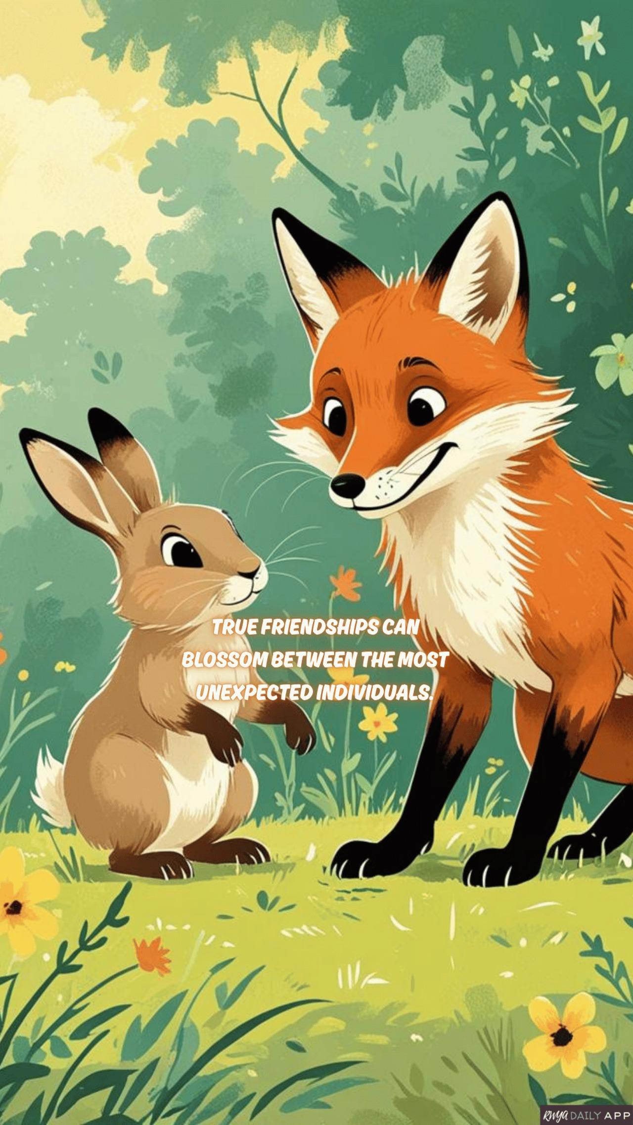 WALLPAPER True friendships can blossom between the most unexpected individuals.  