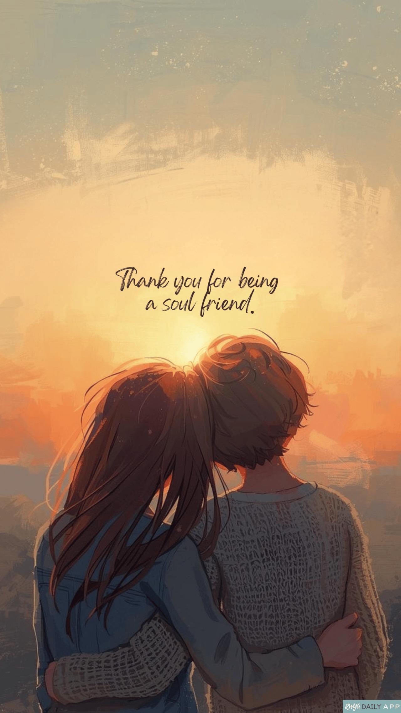 WALLPAPER Thank you for being a soul friend.