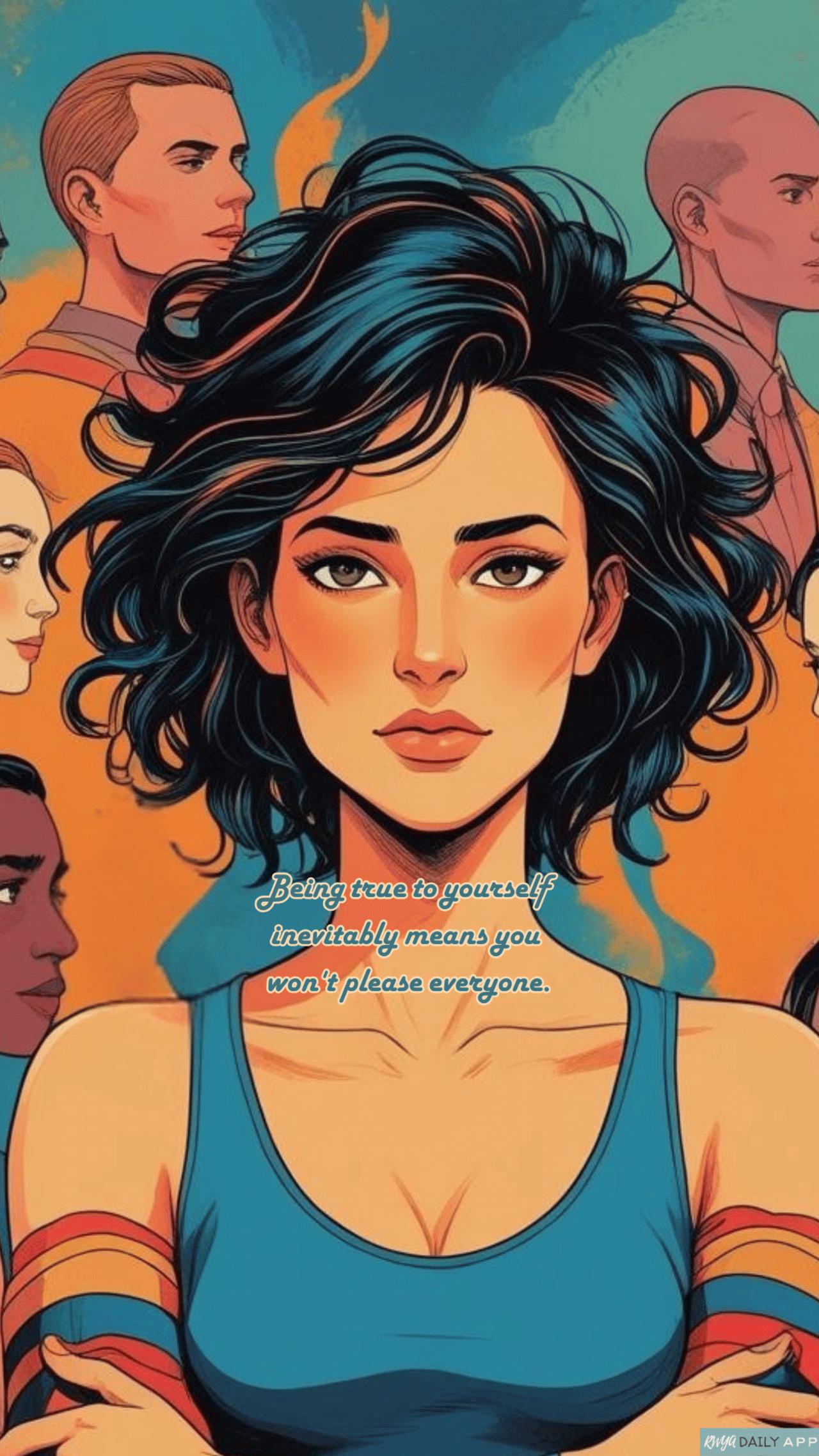 WALLPAPER Being true to yourself inevitably means you won't please everyone.