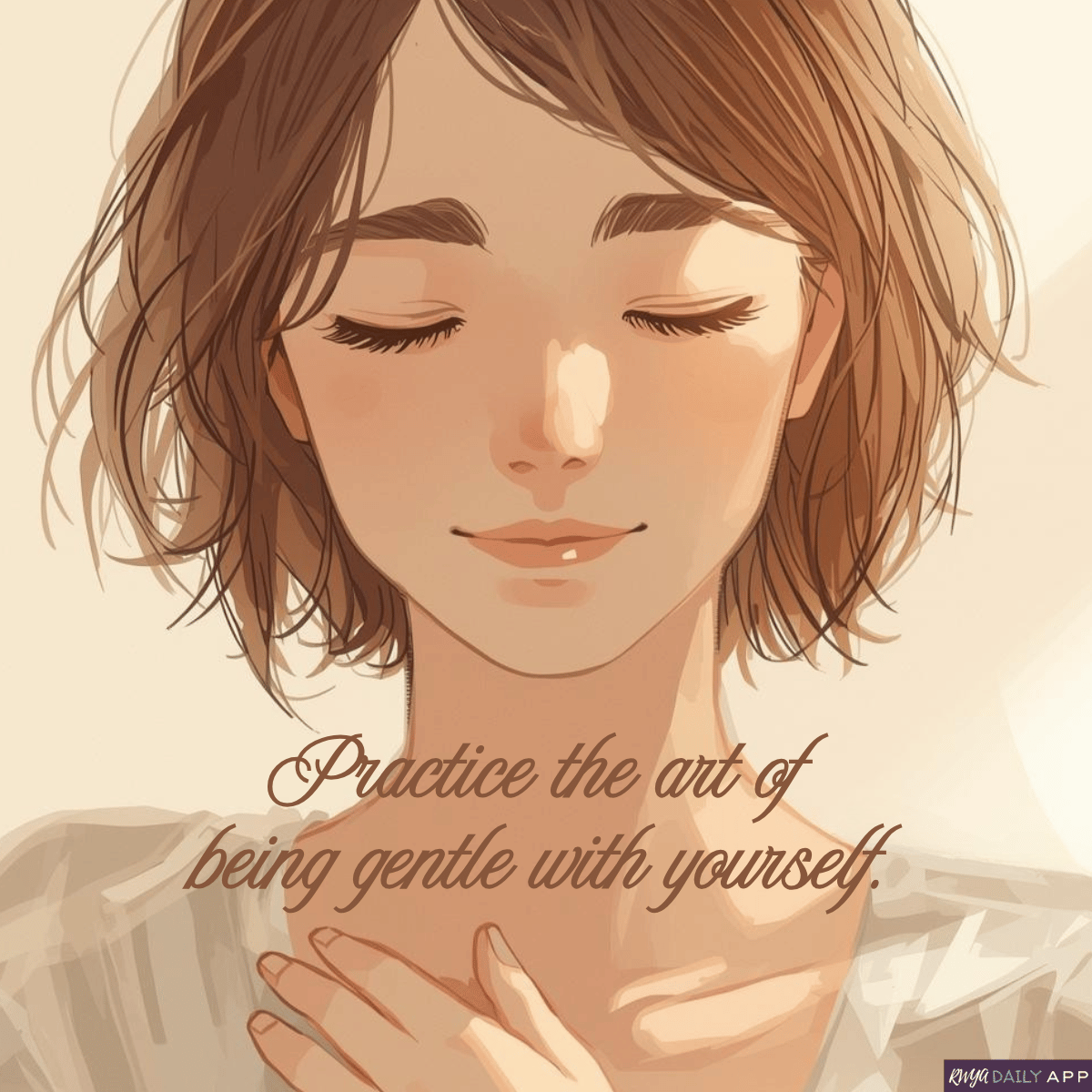 Practice the art of being gentle with yourself.