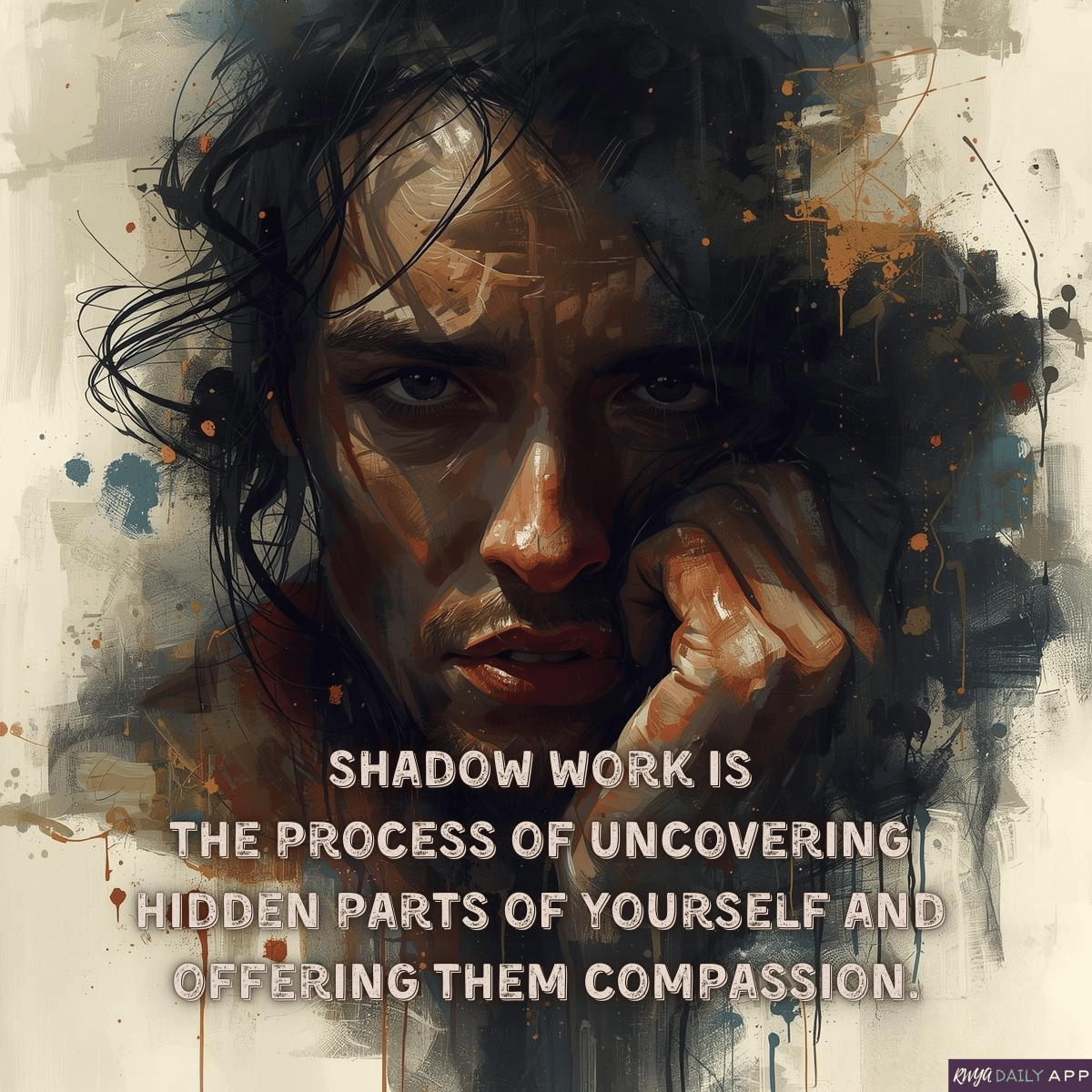 Shadow work is the process of uncovering hidden parts of yourself and offering them compassion.