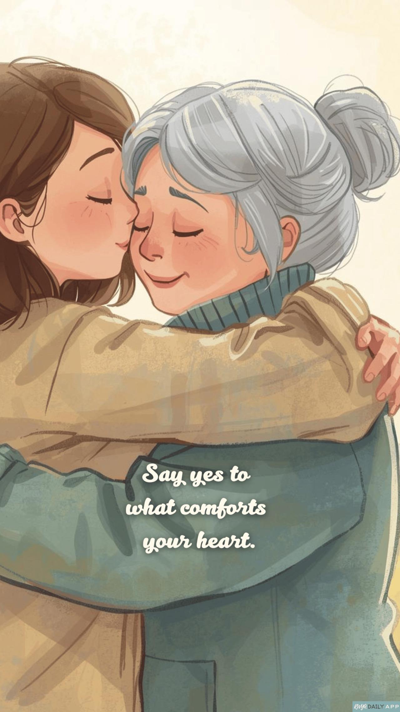 WALLPAPER Say yes to what comforts your heart. 