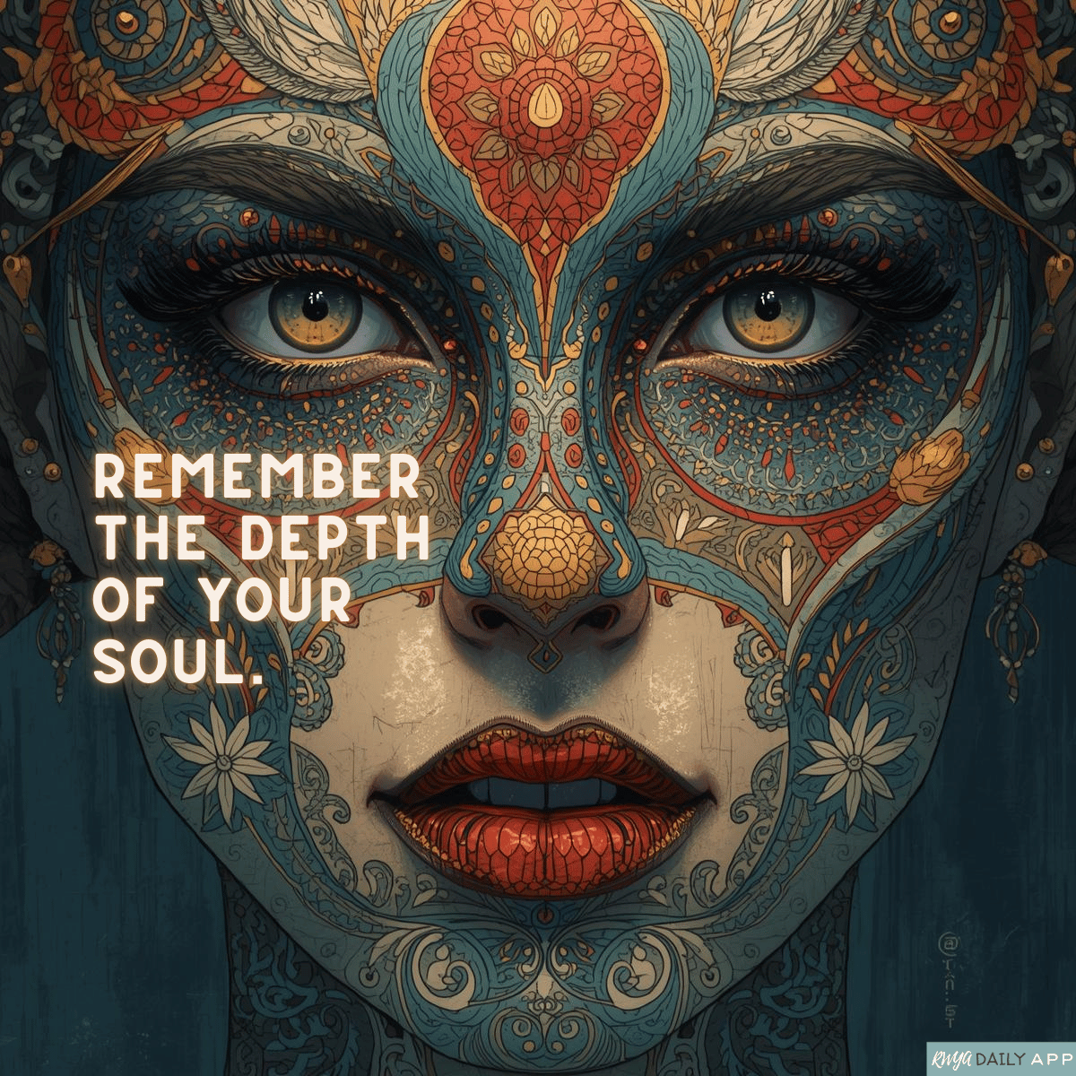 Remember the depth of your soul.
