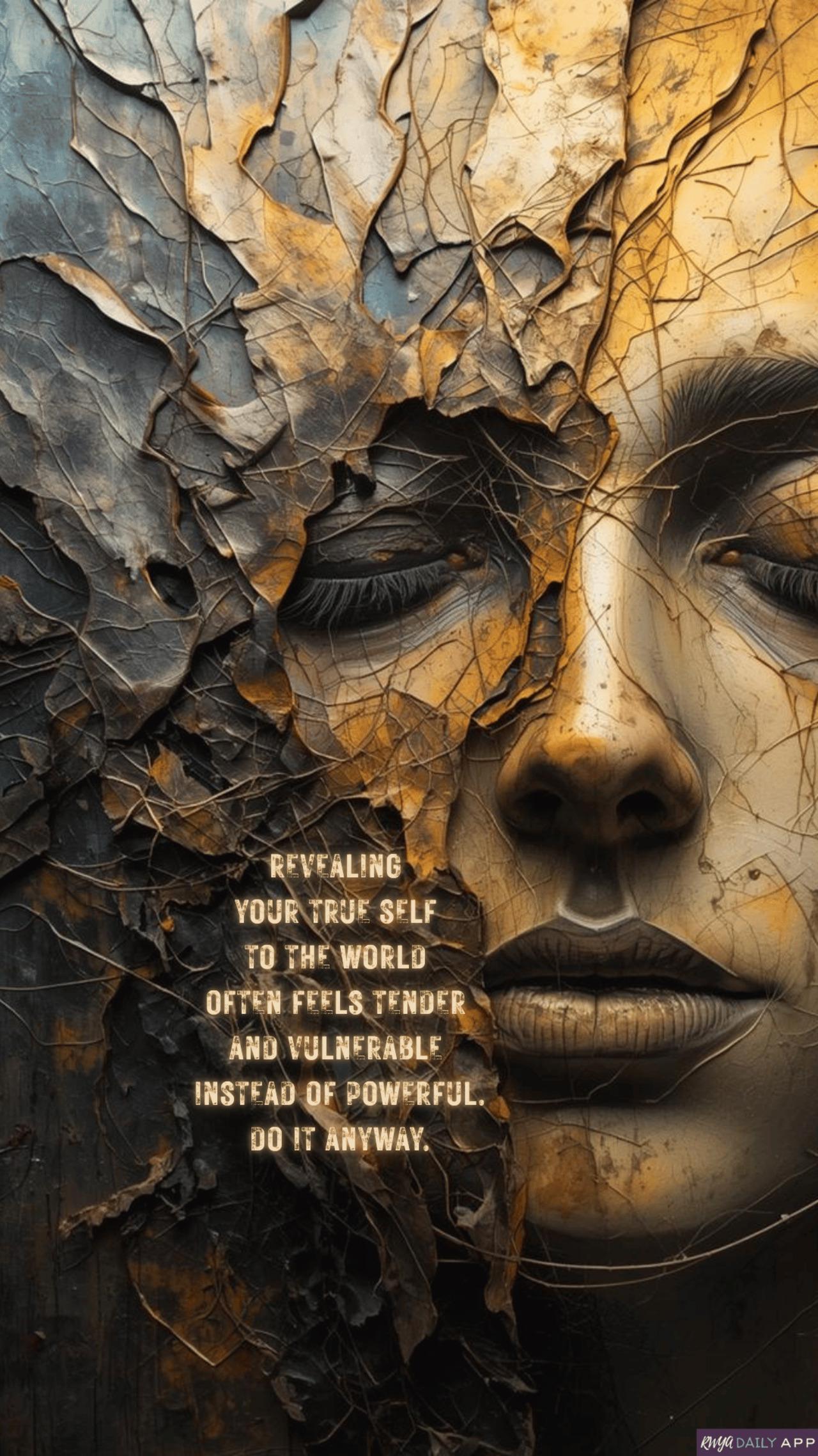 WALLPAPER Revealing your true self to the world often feels tender and vulnerable instead of powerful. Do it anyway.