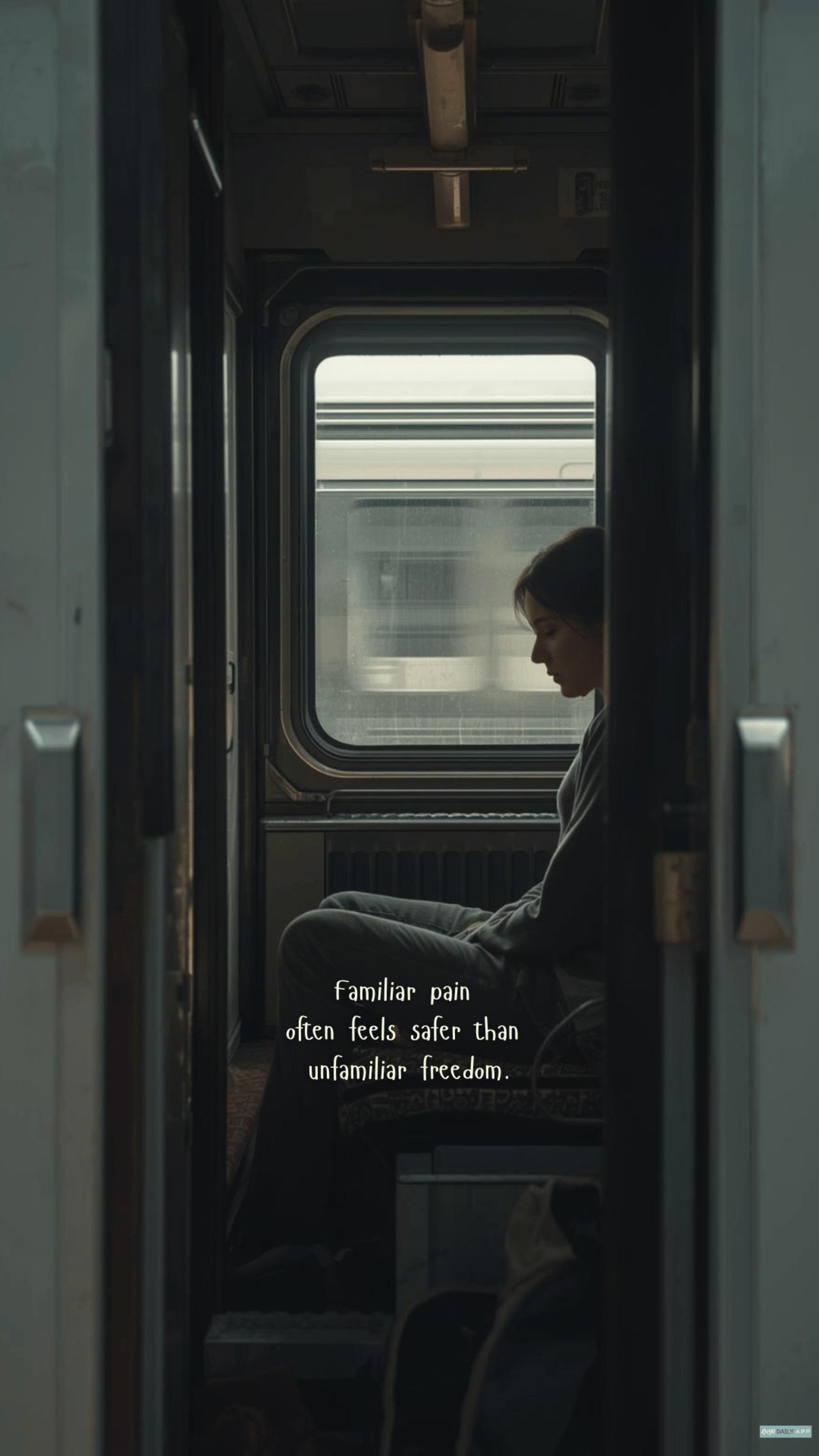 WALLPAPER Familiar pain often feels safer than unfamiliar freedom. 