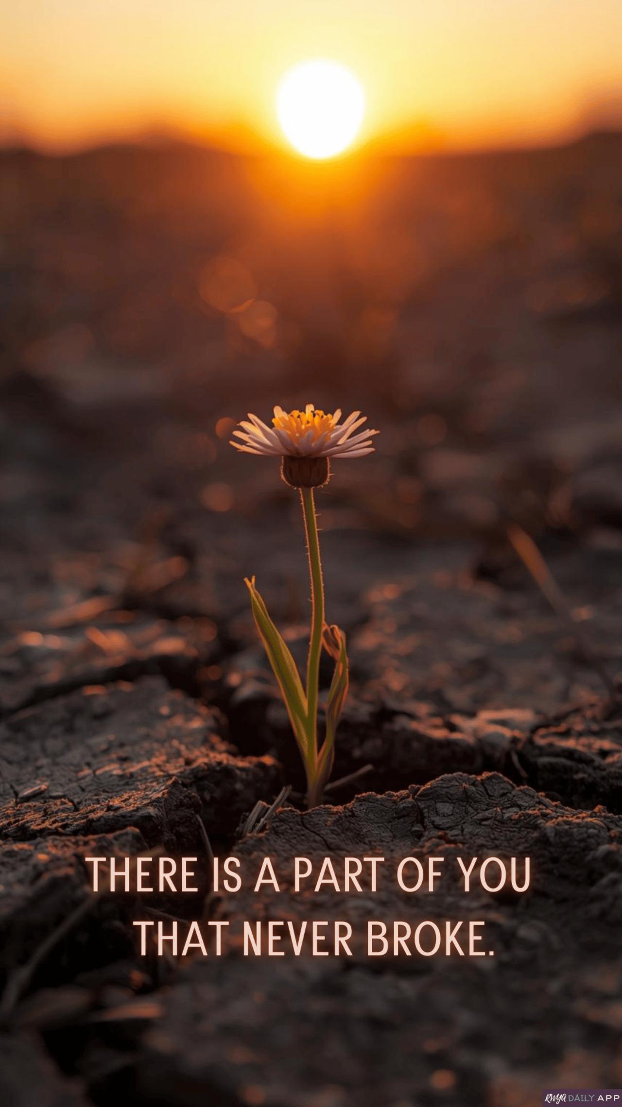 There is a part of you that never broke.