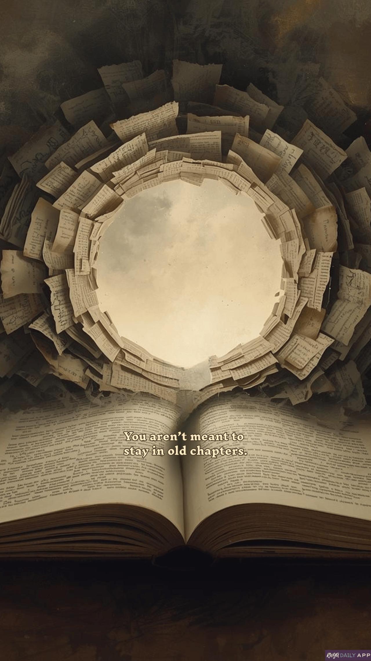 WALLPAPER You aren't meant to stay in old chapters.