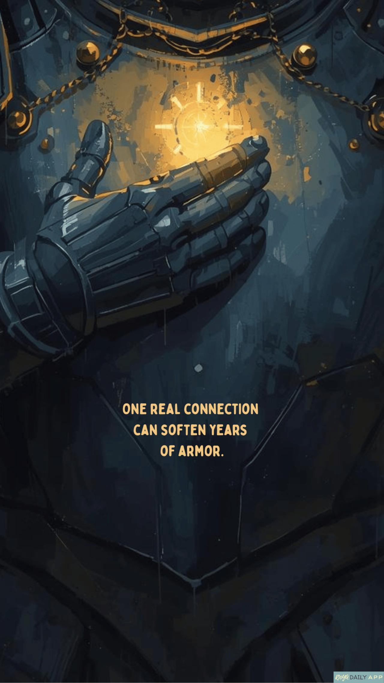 WALLPAPER One real connection can soften years of armor. 