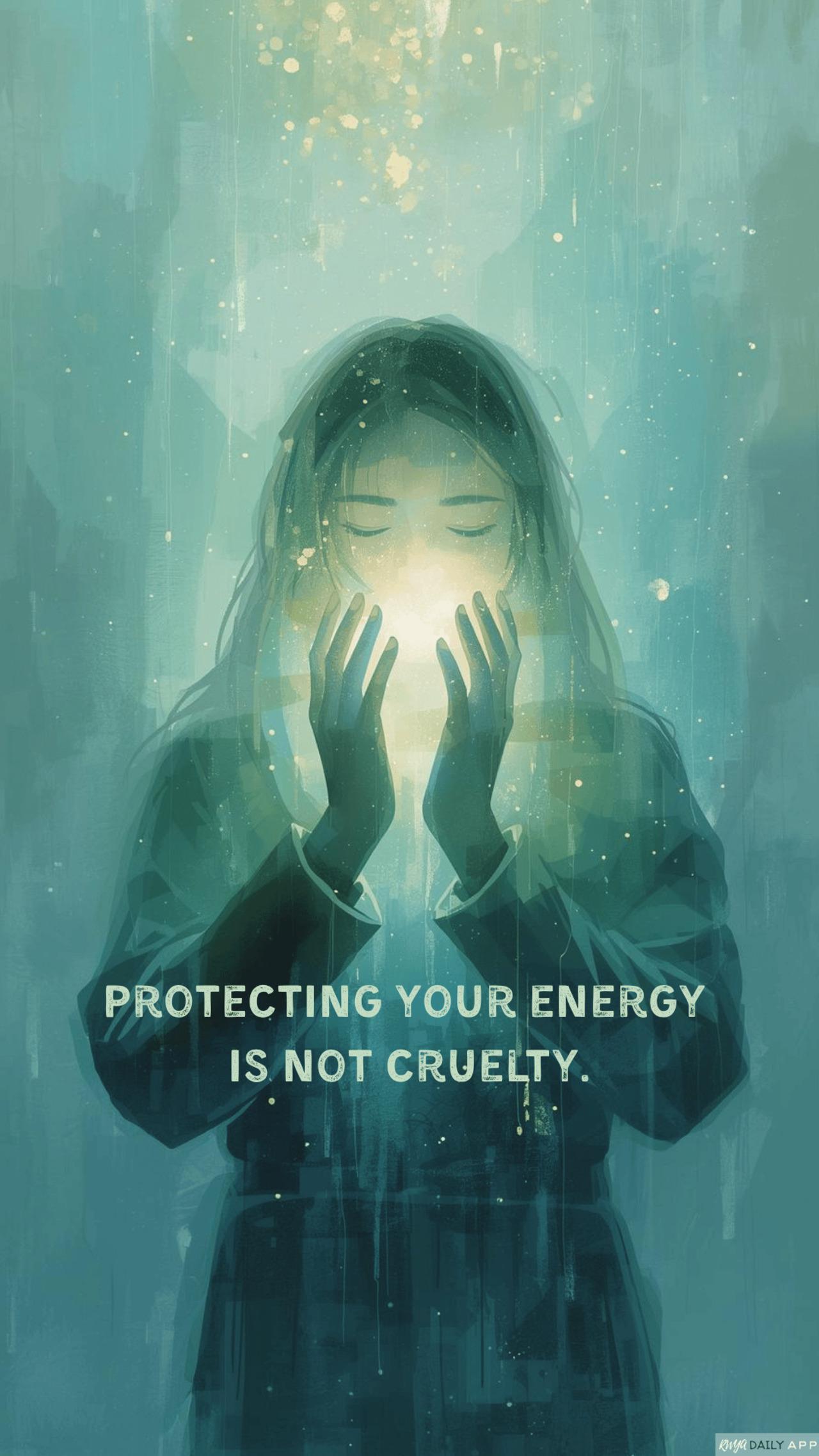 Protecting your energy is not cruelty.
