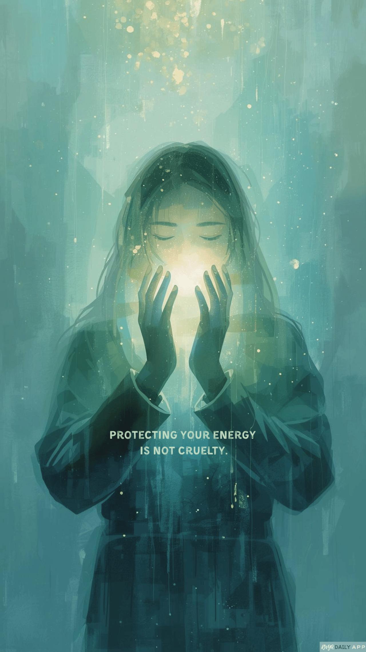 WALLPAPER Protecting your energy is not cruelty.