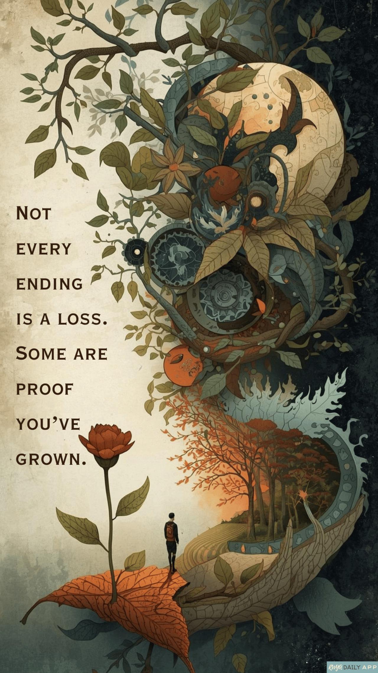 Not every ending is a loss. Some are proof you’ve grown.