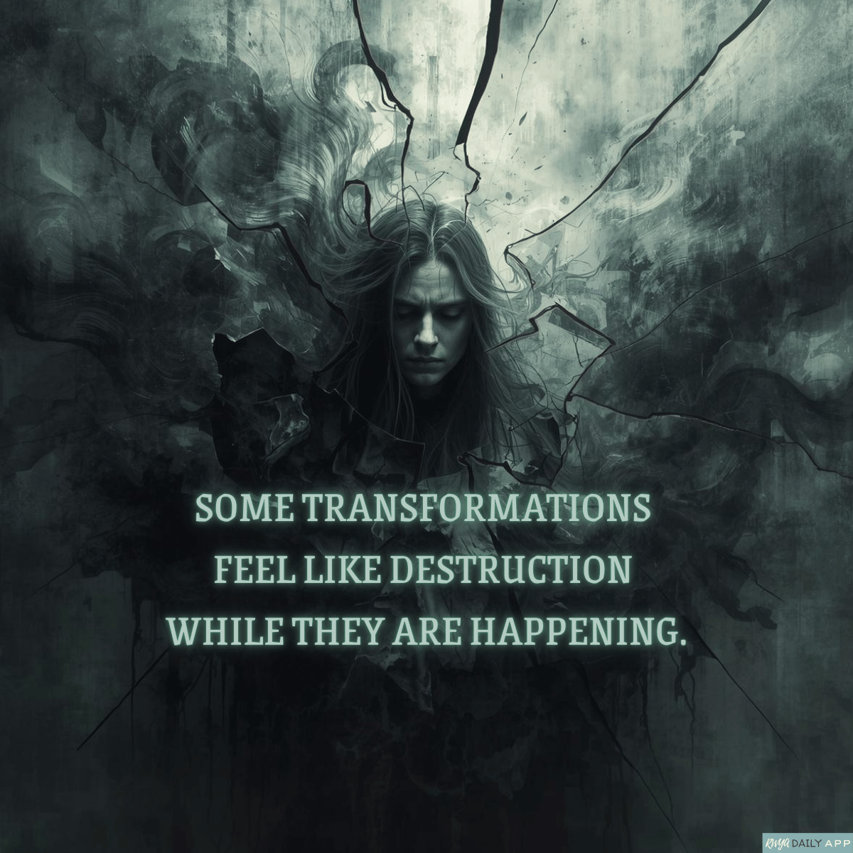 Some transformations feel like destruction while they are happening.