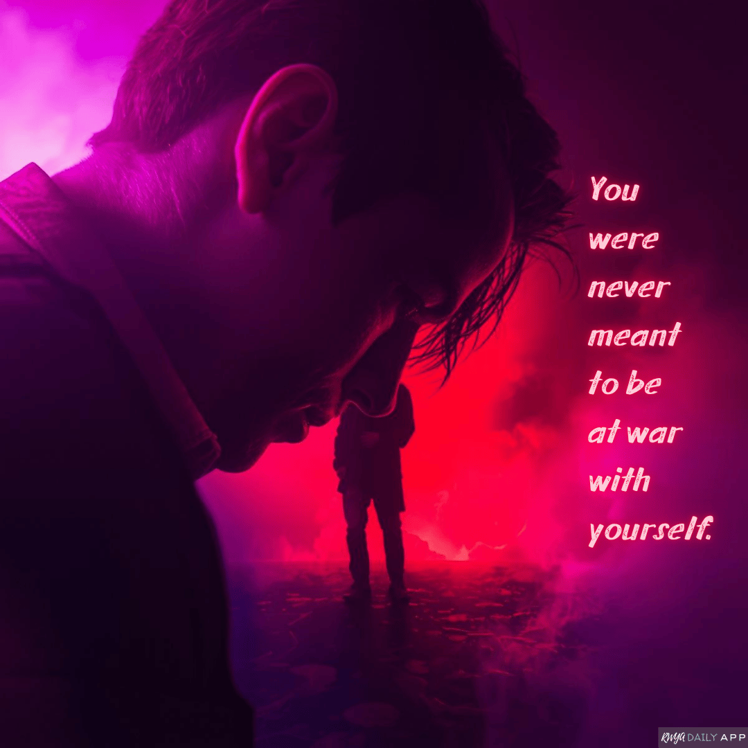 You were never meant to be at war with yourself.