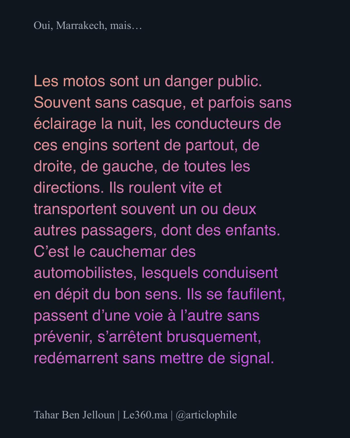"Tahar Benjelloun sur Marrakech: Un appel urgent pour préserver son charme "Tahar Benjelloun sur Marrakech: Un appel urgent pour préserver son charme