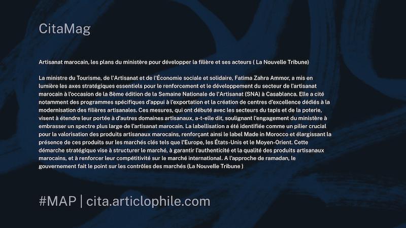 #CITAMAG. 06 | La revue de presse hebdomadaire du 02/03/24 #CITAMAG. 06 | La revue de presse hebdomadaire du 02/03/24