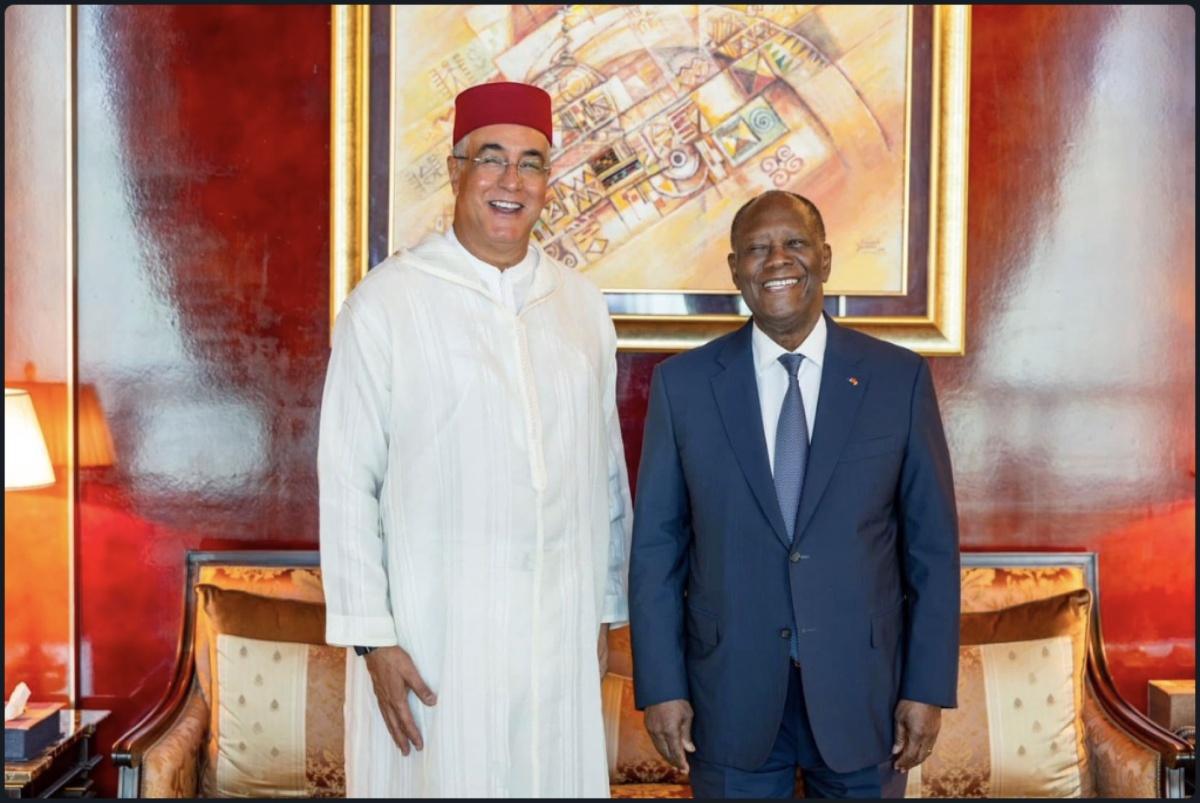 Au revoir chargé d'émotion : Alassane Ouattara salue l'ambassadeur marocain Abdelmalek Kettani
