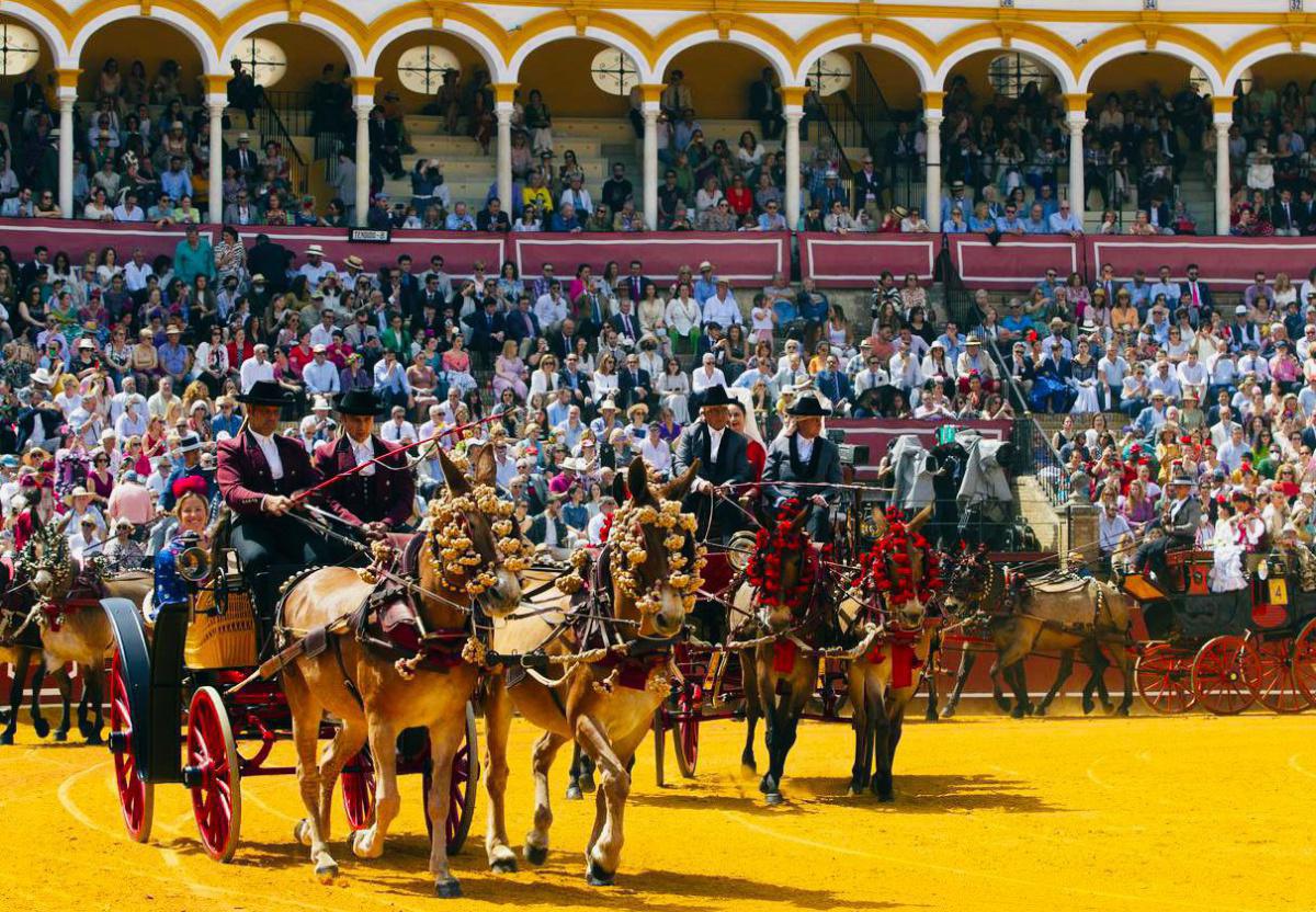 Quand les magnifiques calèches traditionnelles envahissent Séville Quand les magnifiques calèches traditionnelles envahissent Séville