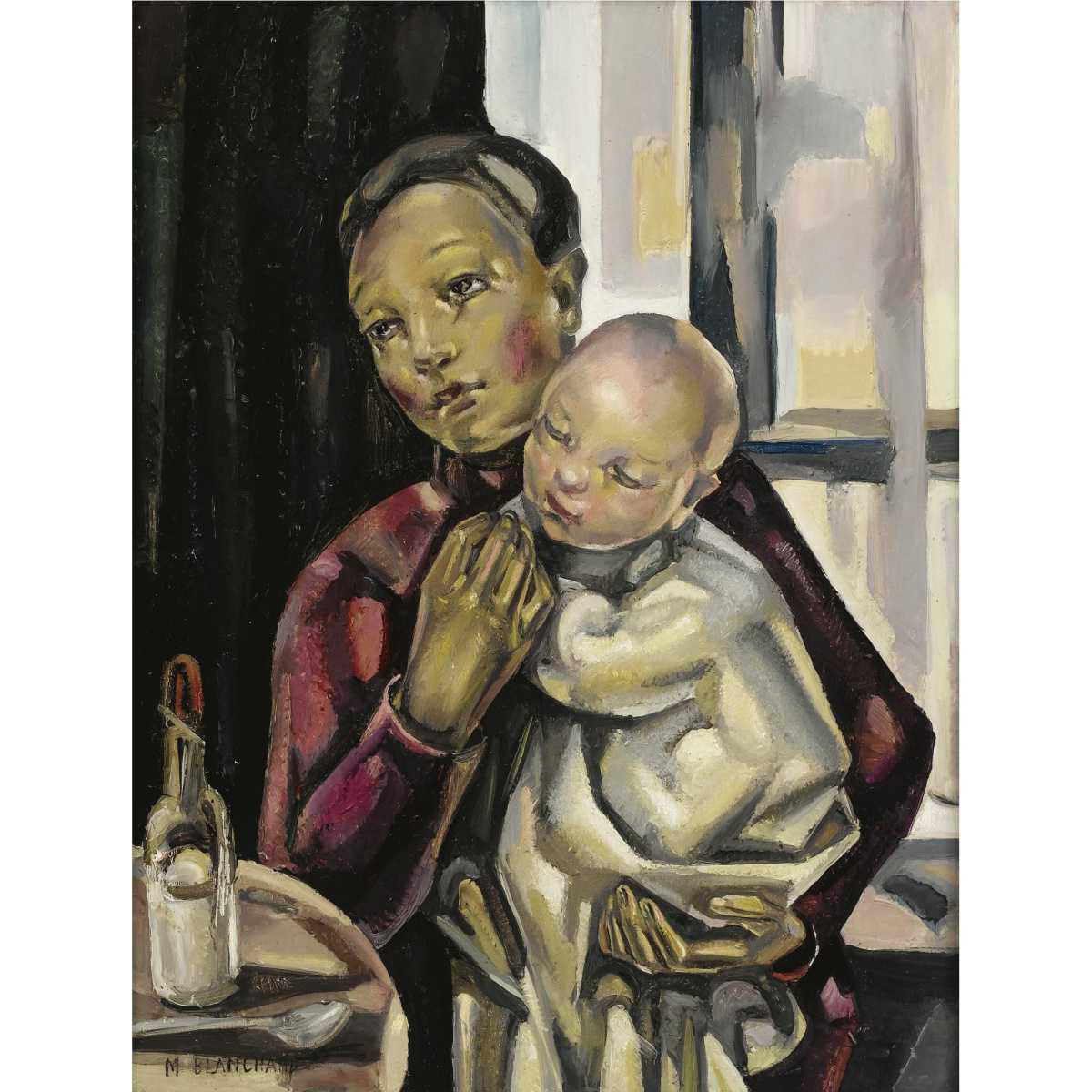 María Blanchard et sa toile « Composition avec tache rouge » María Blanchard et sa toile « Composition avec tache rouge »