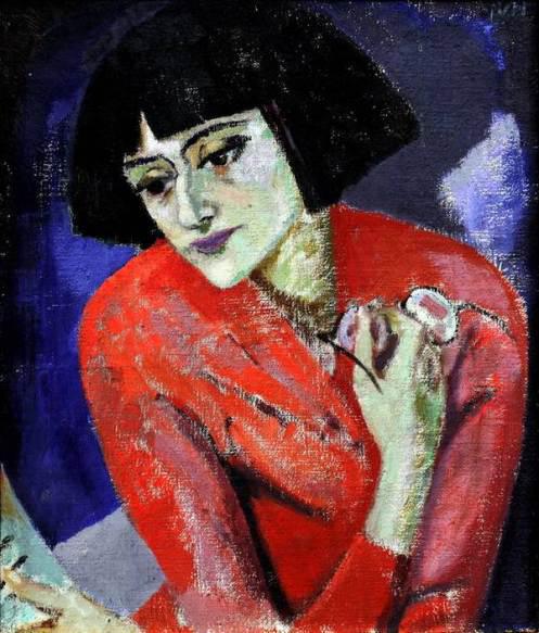 María Blanchard et sa toile « Composition avec tache rouge »