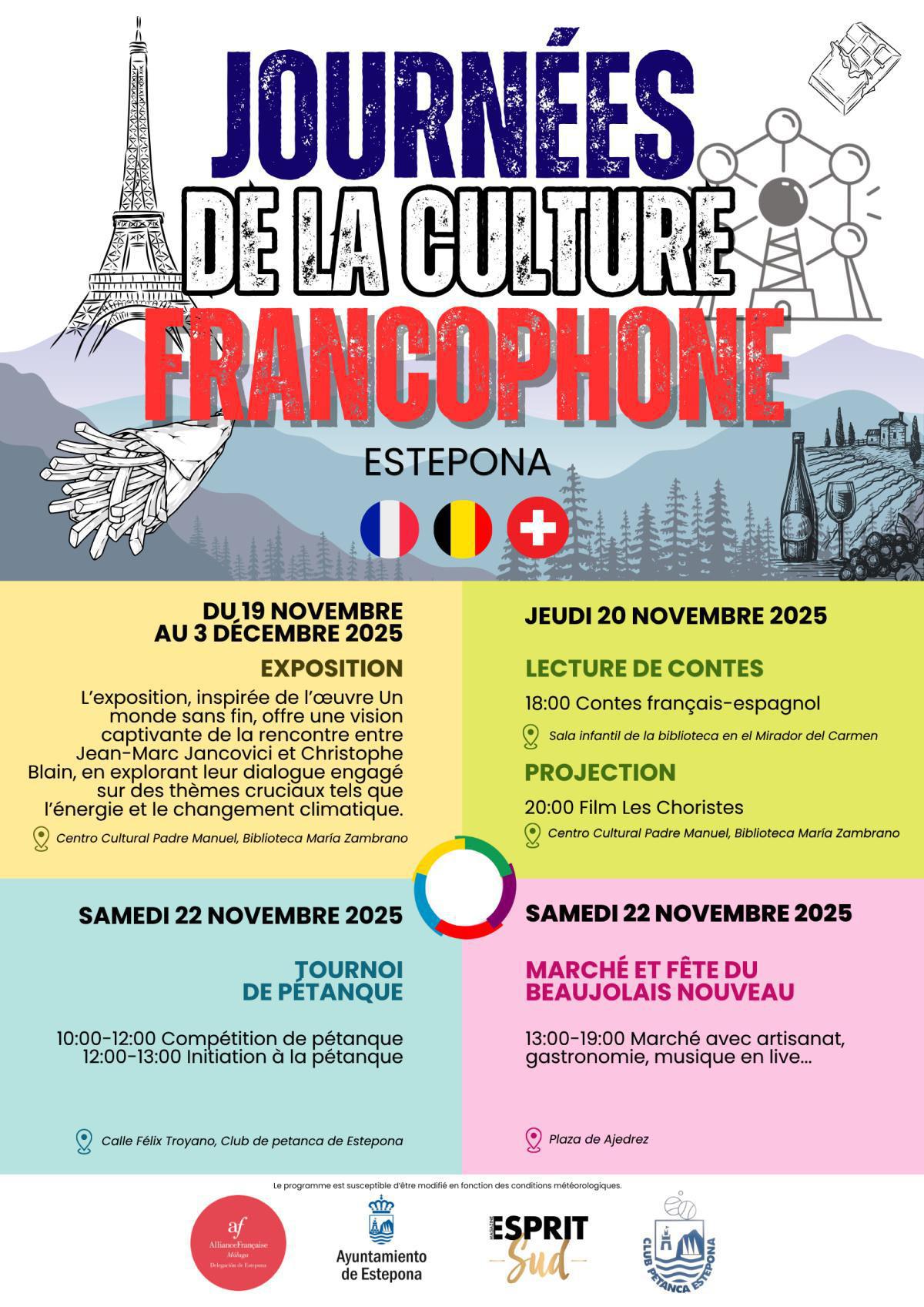 Fêterez-vous la francophonie avec nous le 22 novembre à Estepona?