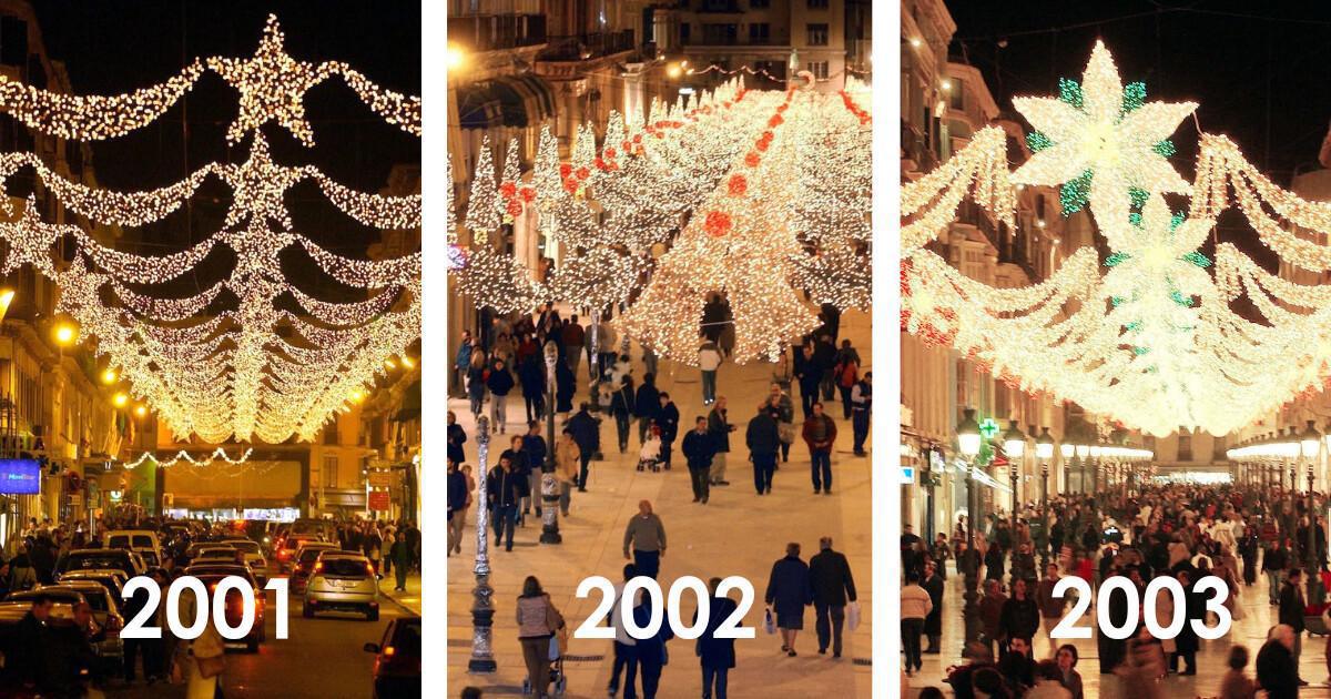 La magie des lumières de Noël de la Calle Larios La magie des lumières de Noël de la Calle Larios