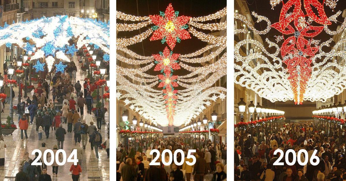 La magie des lumières de Noël de la Calle Larios La magie des lumières de Noël de la Calle Larios