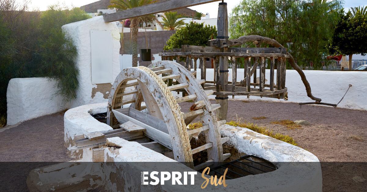 El Pozo de los Frailes séduit par sa roue et ses moulins El Pozo de los Frailes séduit par sa roue et ses moulins