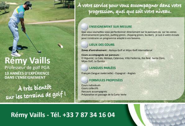Prof de Golf REMY VAILLS
