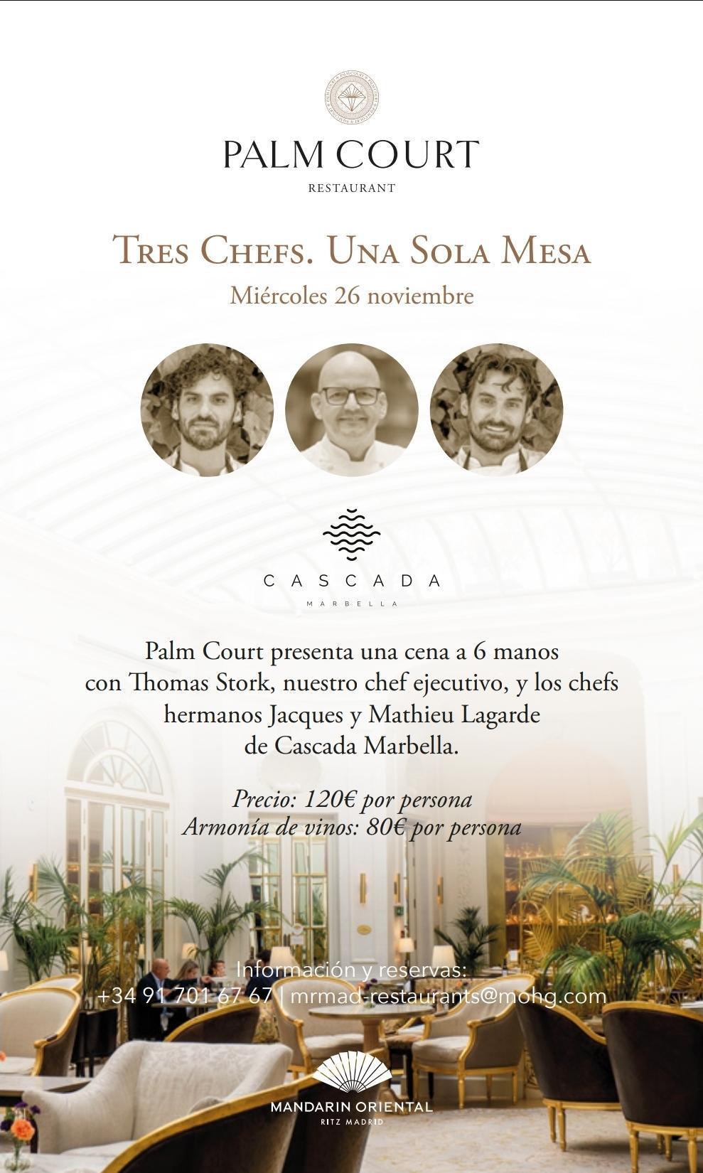 Cascada Marbella signe une collaboration d’exception au Mandarin Oriental Ritz Madrid Cascada Marbella signe une collaboration d’exception au Mandarin Oriental Ritz Madrid