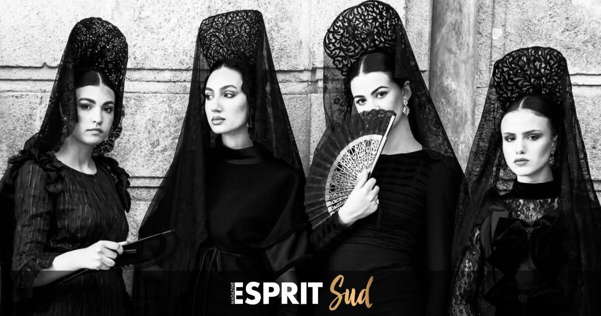 Dans l’ombre des processions, la grâce des mantillas