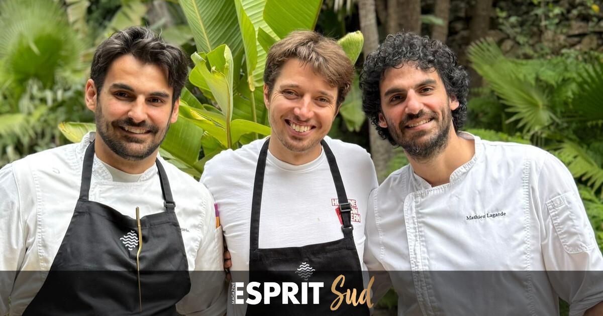 Jean et les frères Lagarde régalent les convives du Cascada Marbella pour un repas 6 mains