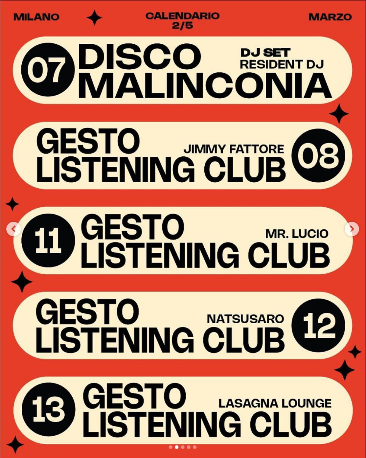 Gesto | Listining Club - Lasagna Lounge-