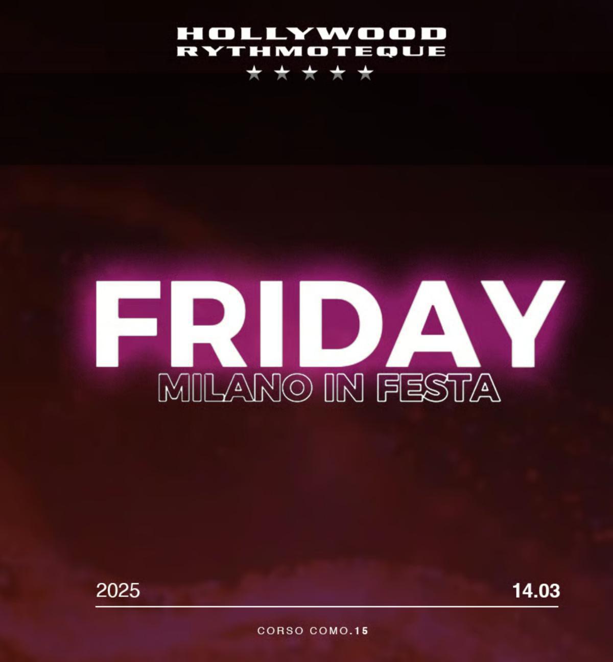 Hollywood Rythmoteque |MILANO IN FESTA