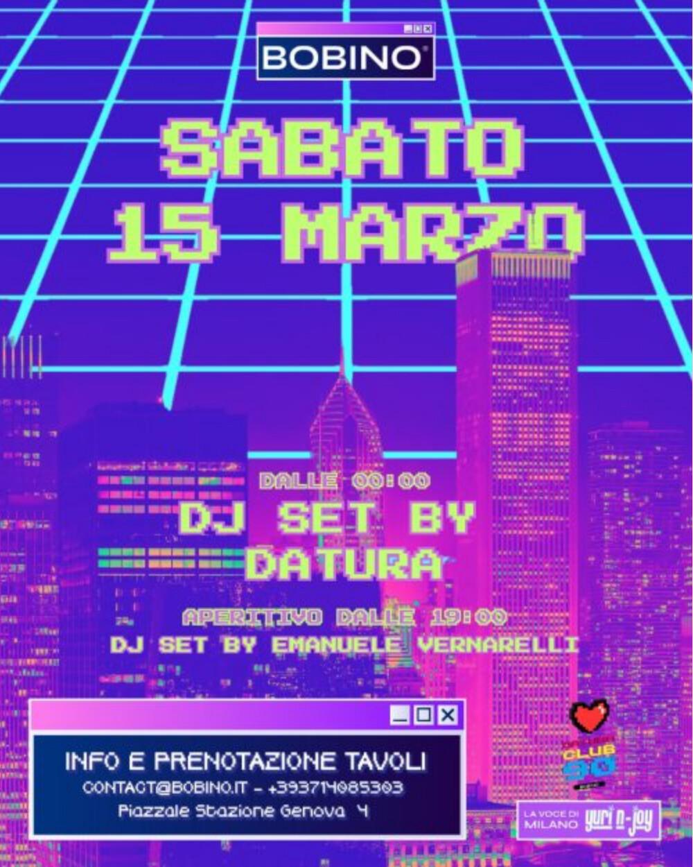 Bobino Milano | Datura Club 90’s