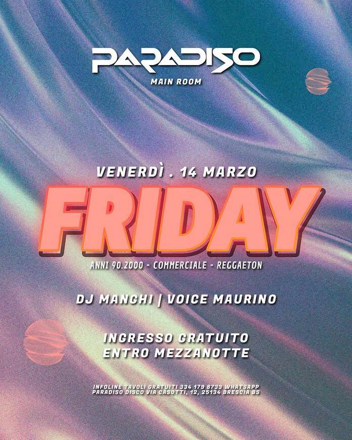 Paradiso Disco | FRIDAY 🔥 ANNI 90.2000 - COMMERCIALE - REGGAETON