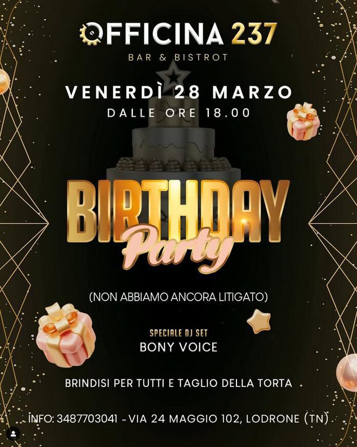 Officina 237 | BIRTHDAY PARTY