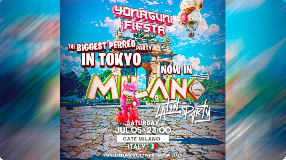 Gate Milano | YONAGUNI: FROM TOKYO TO MILANO - LATIN REGGAETON PARTY