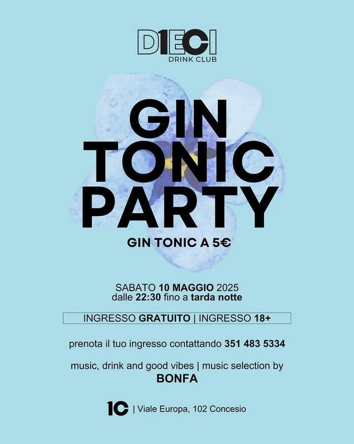 DIECI Drink Club | GIN TONIC PARTY!🎉