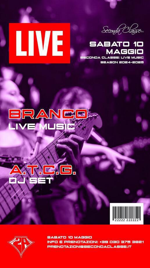 Seconda Classe | BRANCO live music
