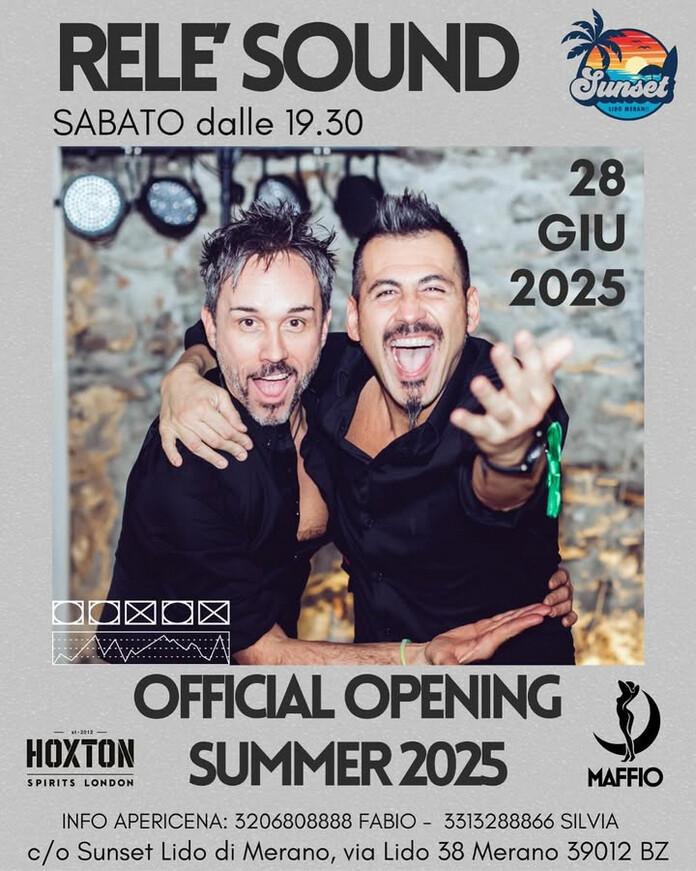 Lido Merano | 🌴 OPENING PARTY – SUNSET LIDO MERANO 🌅