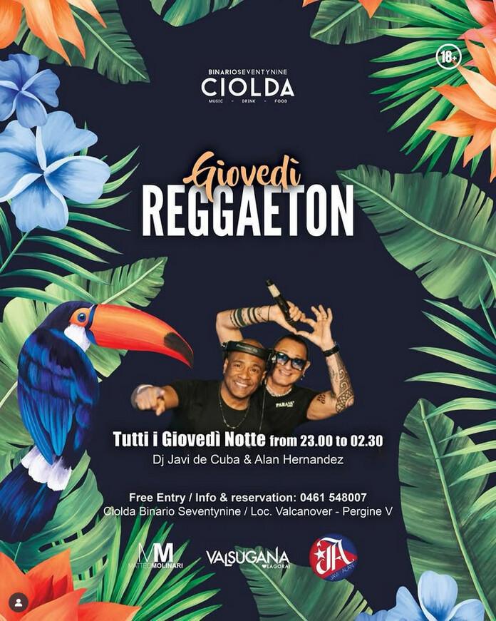 Binario Seventynine Ciolda | GIOVEDÌ REGGAETON