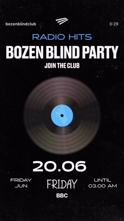 Bozen Blind Club | BOZEN BLIND PARTY - RADIO HITS