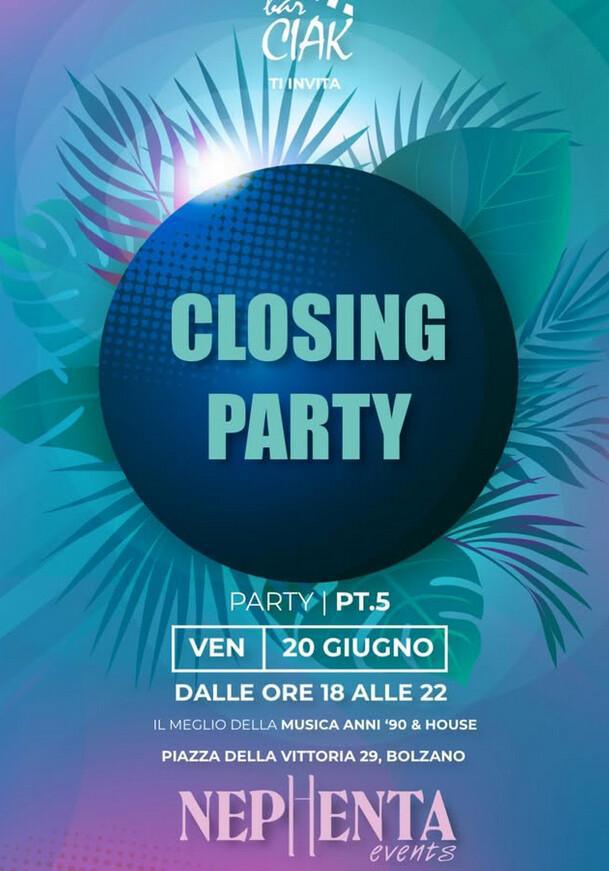 Bar Ciak | CLOSING PARTY
