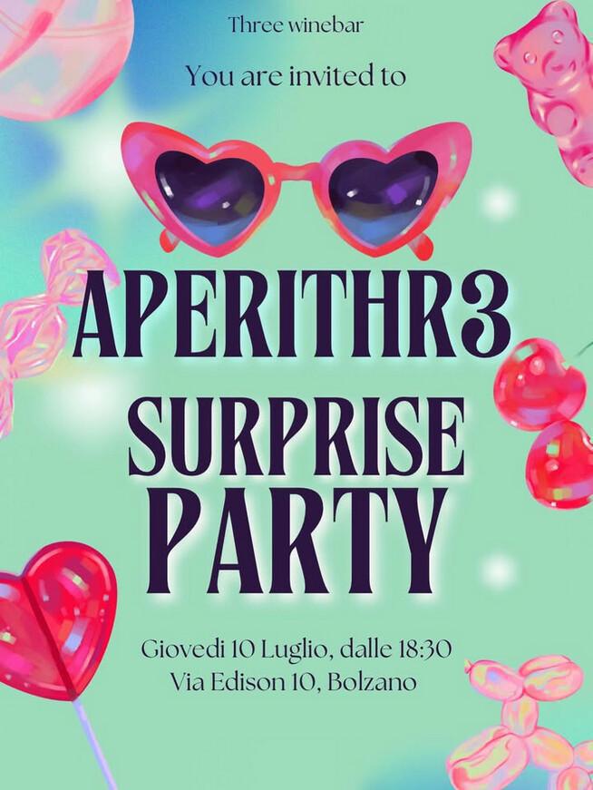 Three Winebar | APERITHR3 SURPRISE PARTY