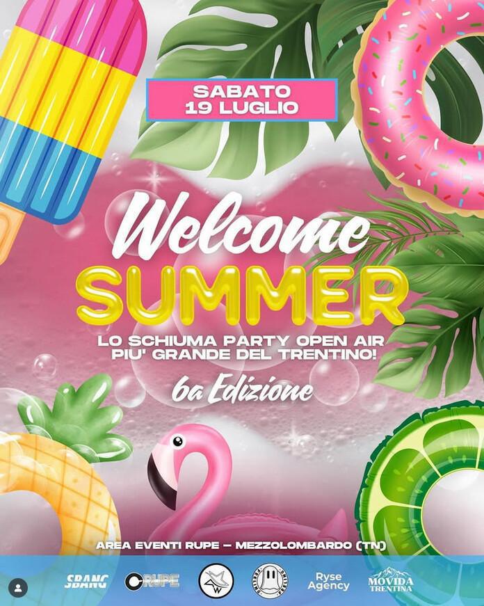 😎🍉⛱ WELCOME SUMMER ⛱🍉😎🫧🛁 Lo Schiuma Party Open Air più grande del Trentino!! 6a Edizione 🔥