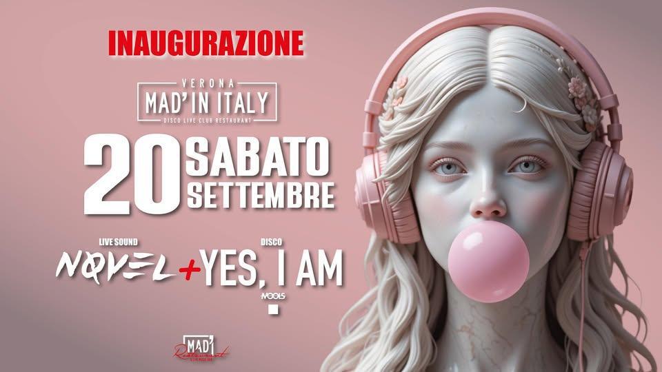 Mad' in Italy | 🎤Live Band: 𝐍ø𝐯𝐞𝐥 + 🎧DISCO - 𝗬𝗘𝗦, 𝗜'𝗔𝗠