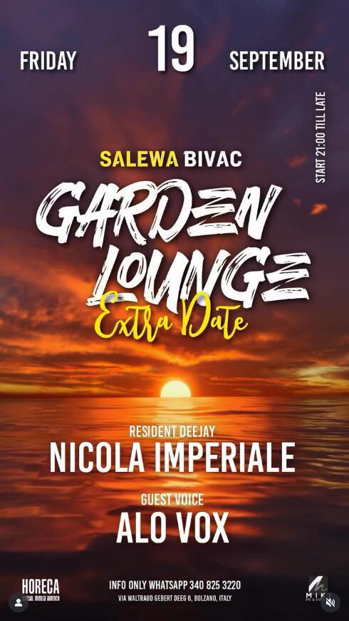 Salewa Bivac Bistro | GARDEN LOUNGE - EXTRA DATE ALERT 🚀