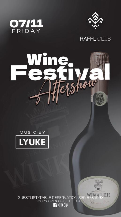 Raffl Club | WINE FESTIVAL Aftershow