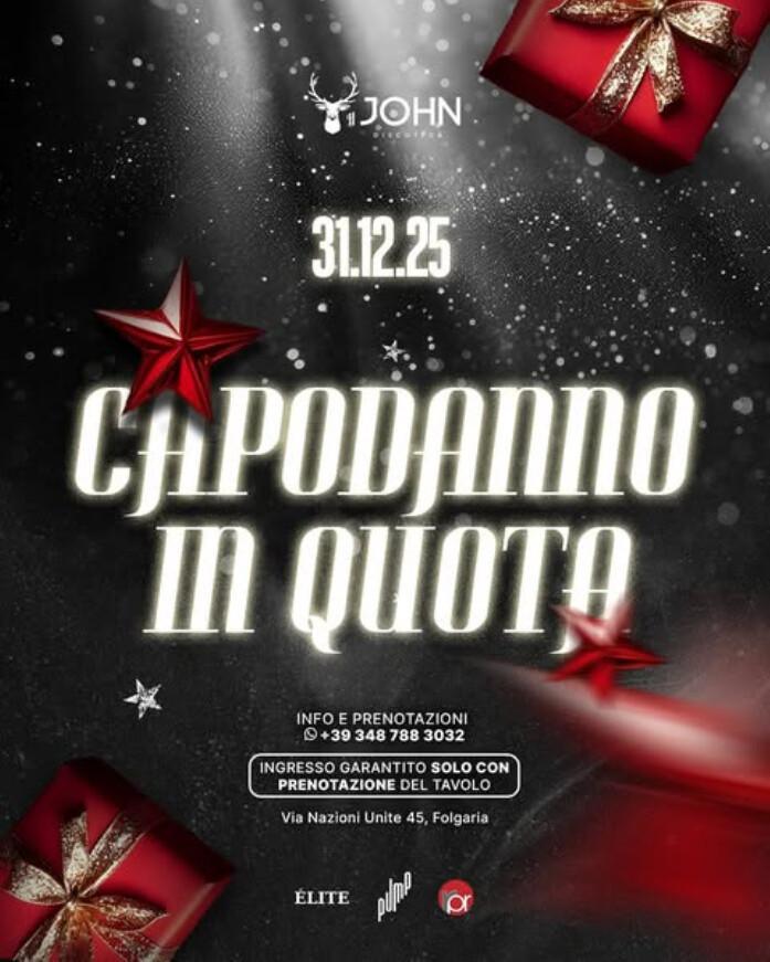il JOHN | CAPODANNO IN QUOTA 🥂🍾 il JOHN | CAPODANNO IN QUOTA 🥂🍾